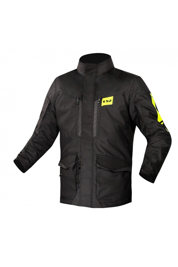 METROPOLIS EVO COAT BLACK-NEON YELLOW