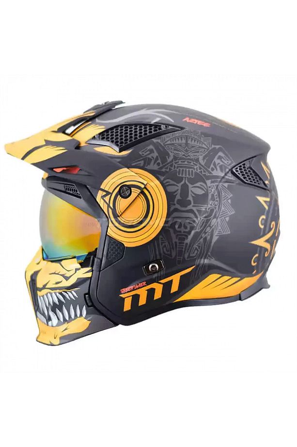 Streetfıghter Sv S Aztec B3 Çene Çıkartılabilir Kask Mat - 1
