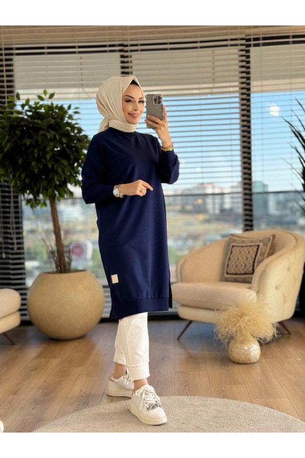 Women's Two Yarn Seasonal Comfortable Fit Below Knee Tunic 30645000