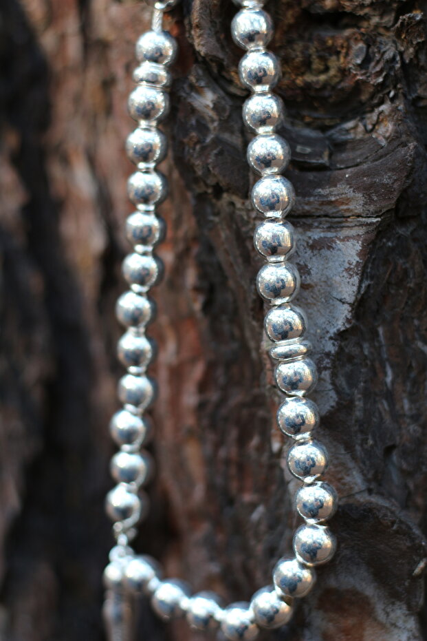 925 Ayar  Gümüş Tesbih - 3