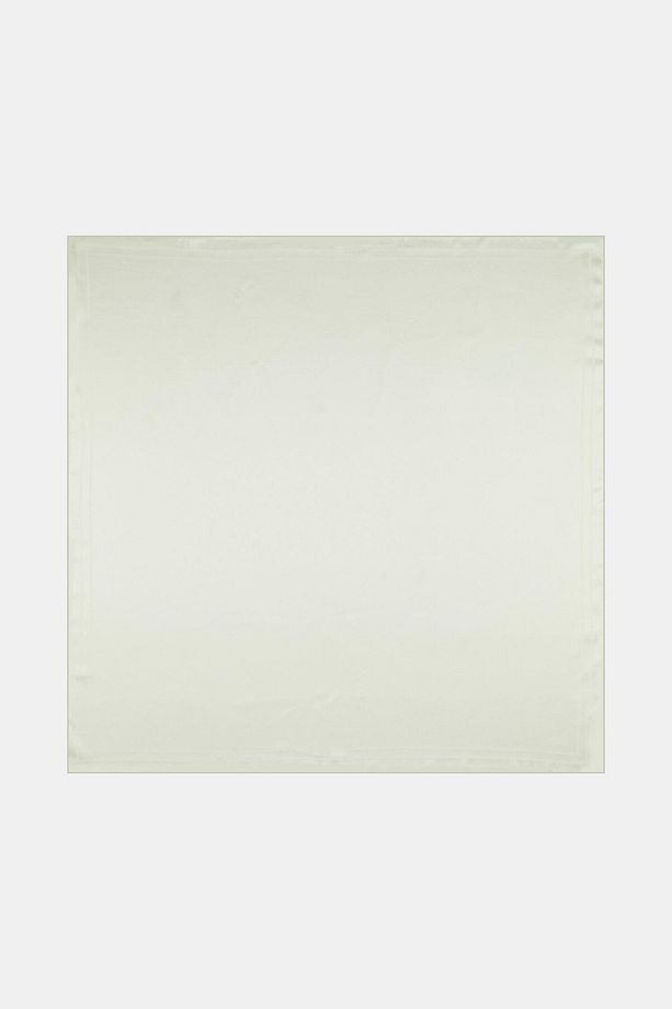 Jakarlı Twill Ipek Eşarp - Çerçeve - Krem - 2