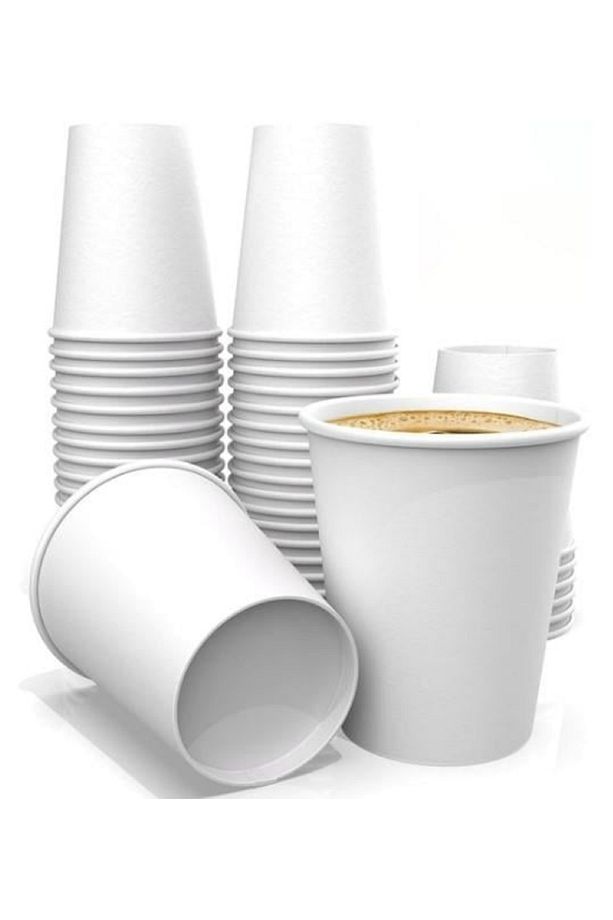 8 OZ KARTON BARDAK / NESCAFE , ÇAY, MEŞRUBAT / 50 ADET ( 1 PAKET ) - 1