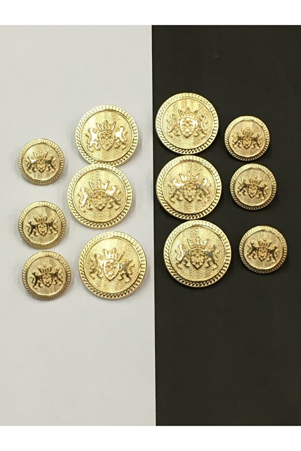 مجموعة أزرار معطف وسترة معطف واق من المطر / نموذج أسد مزدوج