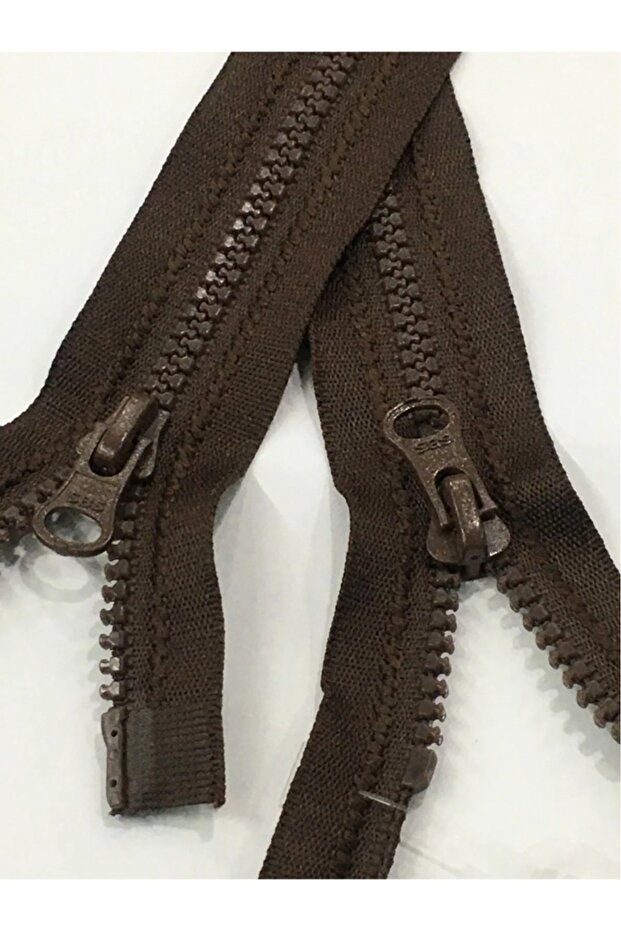 معطف معطف سحاب اتجاهين 100 سم بني 1123