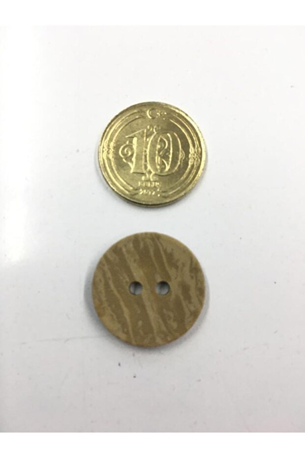 Tahta Görünümlü Düğme 6 Adet - 7