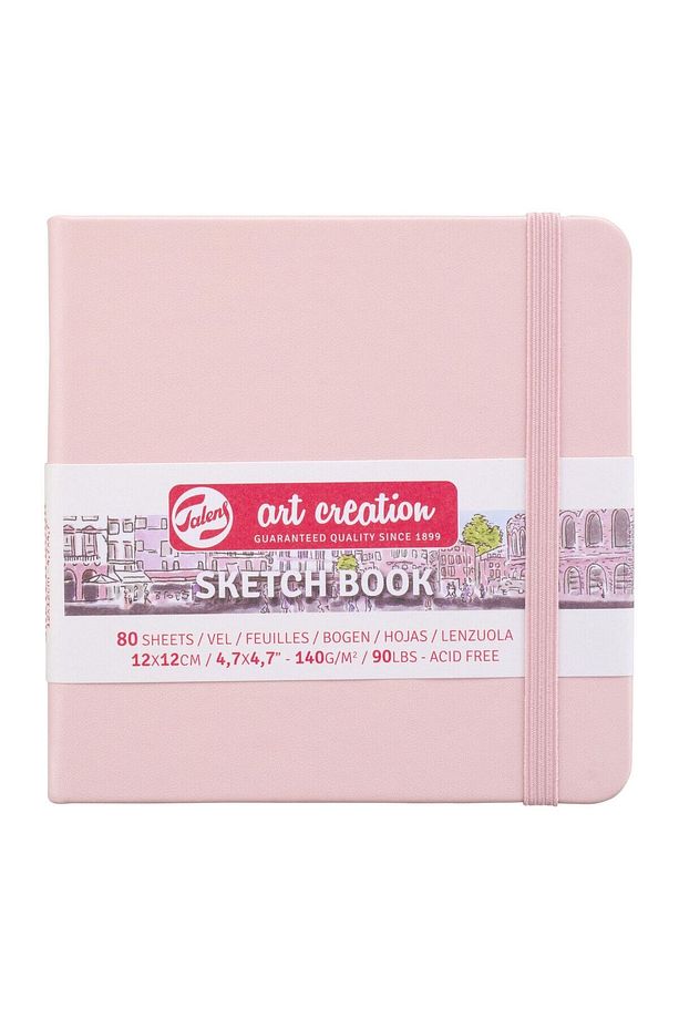Art Creation Sketch Book 12x12cm 140gr 80yp Sert Kapak Eskiz Defteri Pembe/ Rt9314014m - 1