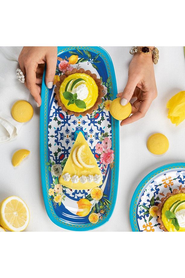 Guzzini Flower Lemon Kayık Tabak 39,5 cm x 21,5 cm x 2,5 cm - 3