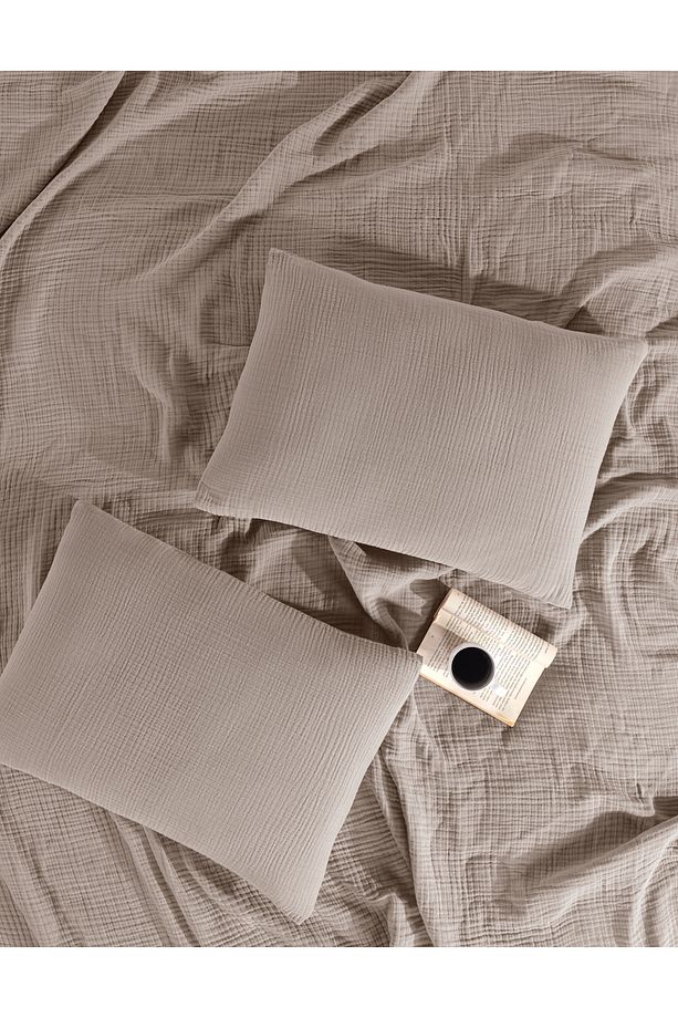 Müslin Tek Kişilik Yatak Örtüsü Seti 180 X 230 Cm, 2 Parça, Yazlık Yastık Kılıfı Ve Pike Takımı - 6