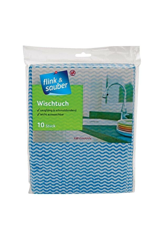 Flink & Sauber 10-Piece General Cleaning Cloth - 38X50Cm