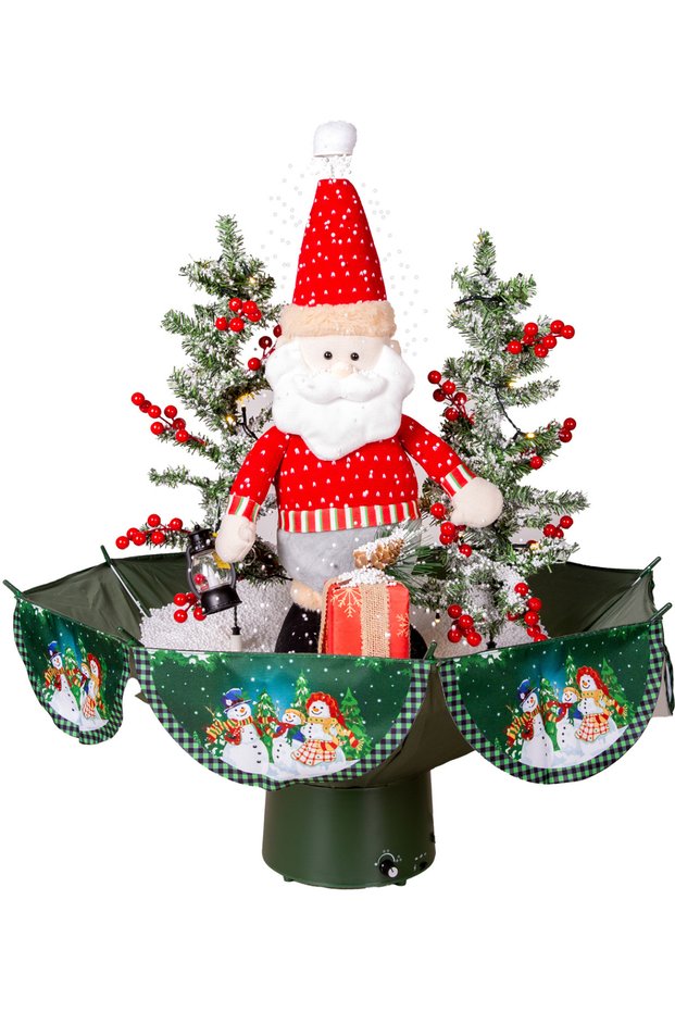 Christmas Snow Sprinkler Santa Claus - with Lights, Music, 65X75 cm