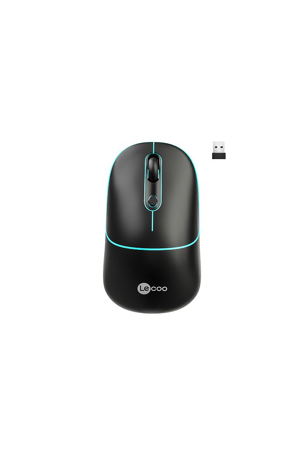 Ws210 Kablosuz 1600dpı 6 Tuşlu Çift Modlu Wifi Bluetooth Şarj Edilebilir Sessiz Optik Mouse Siyah - 1