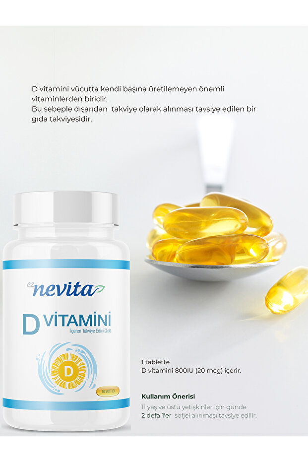 D Vitamini 60 Tablet - - 3