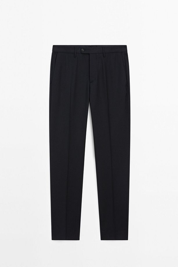 Yün karışımlı kumaş pantolon - 6