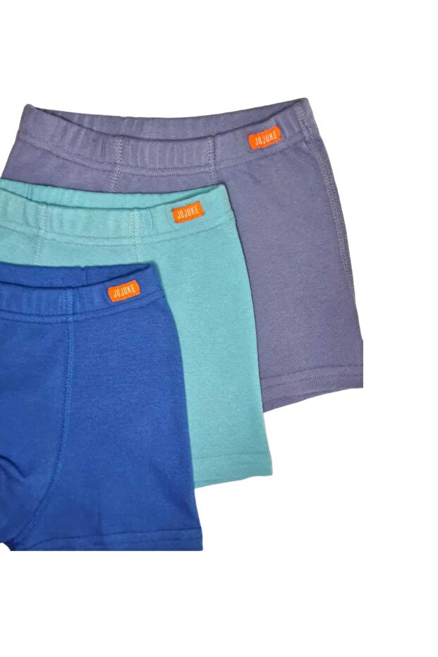 بوكسر للأولاد مكون من 3 قطع بلون سادة - 6