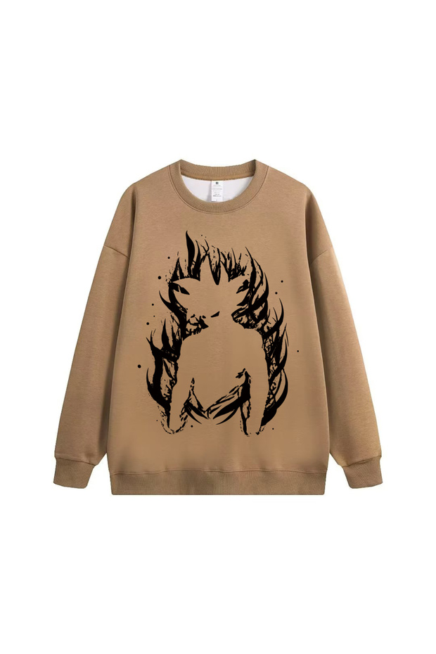 Autumn Men's Cotton Sweater Japan Winter Warm Long Sleeve T-Shirt High Quality Cartoon Print