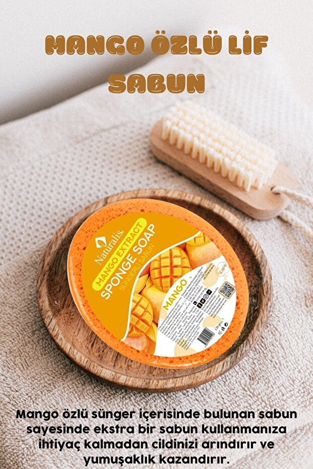 Mango Extract Fiber Soap Solid Soap - 2