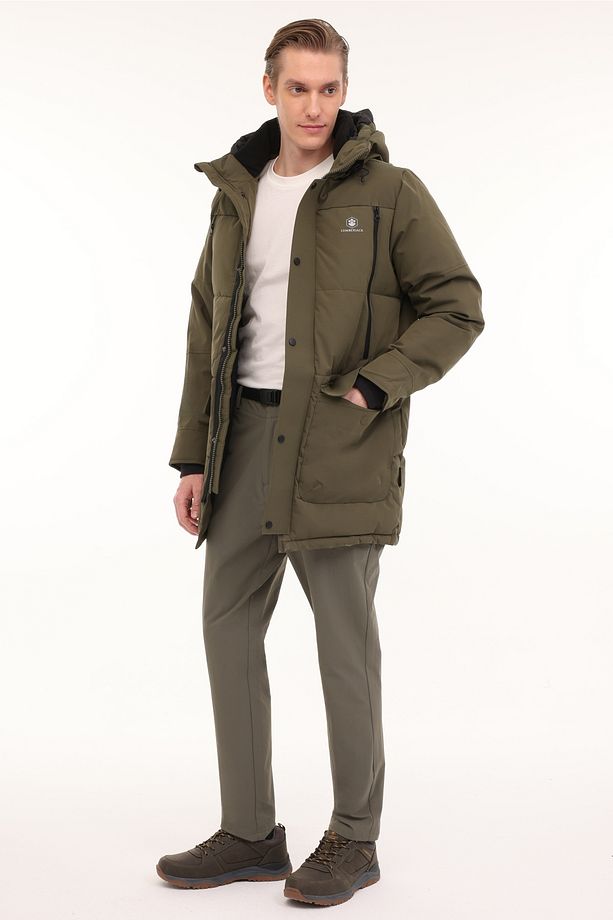 ML ADLERS LONG COAT 4PR Haki Erkek Uzun Kaban - 3