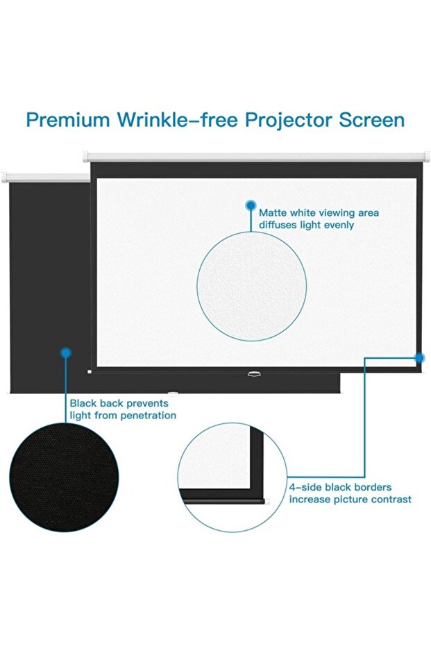  Manual Screen Projector Size 244X183cm - 5
