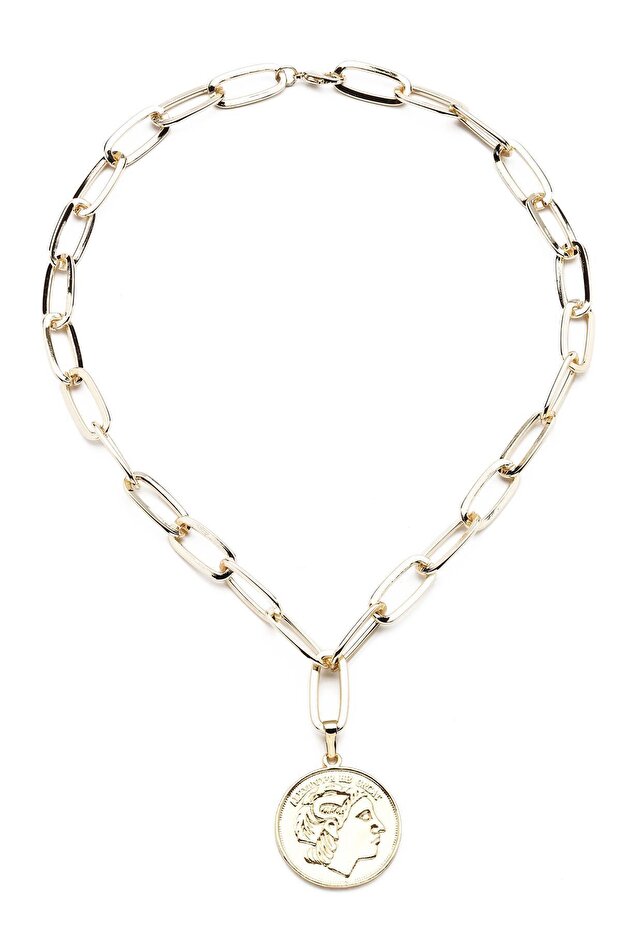 Medallion Necklace - Gold Yellow