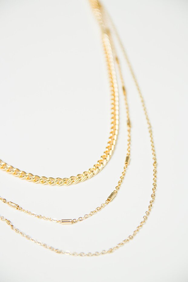 Çoklu Zincir Kolye - 4