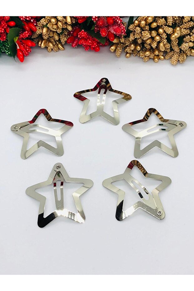 Starry Snap Fasteners Very Stylish Hair Clips 5-Piece Set