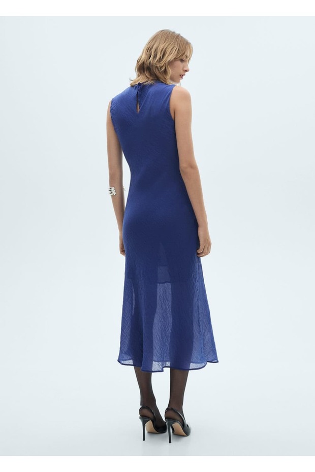 Lyocell midi elbise - 4