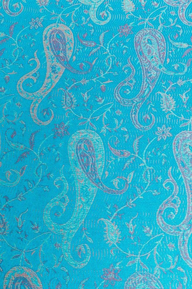 Pashmina Kaşmir Şal | Çivit Mavisi | %100 Kaşmir Yünü | 70x180 Cm - 8