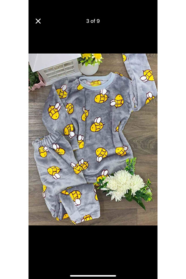 Çocuk polar pijama takımı - 1