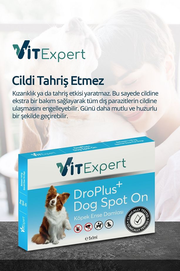 Droplus Köpek Damlası Dış Parazit Pire Kene Bit Ve Deri Bakımı Için Bitkisel Damla - 5 Tüp - 6
