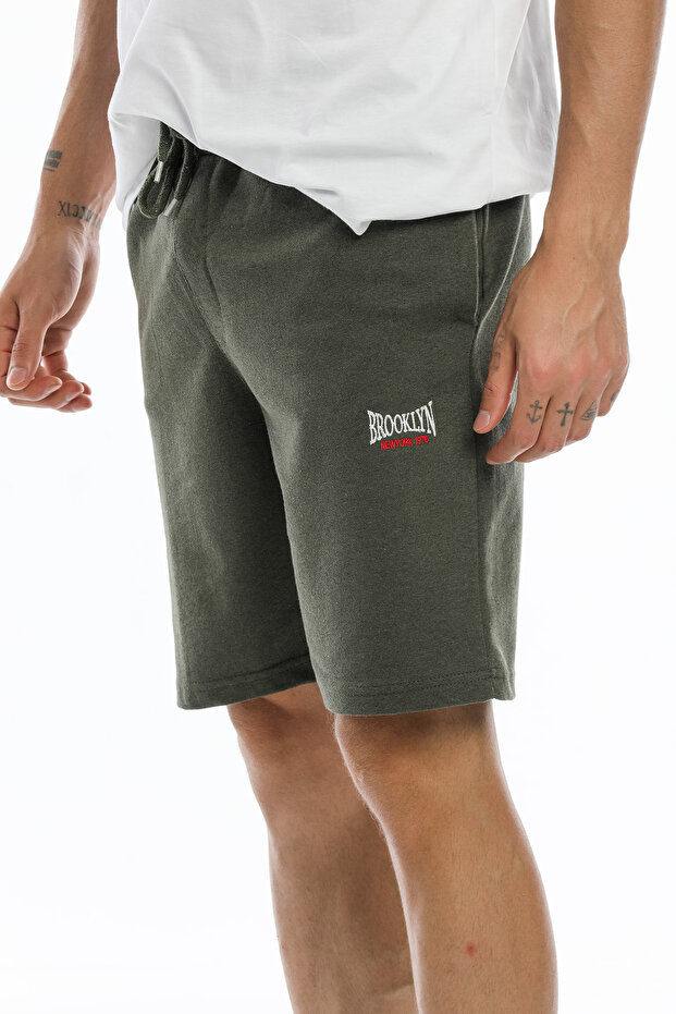 Süperlife Erkek Regular Fit Nakışlı Brooklyn Şort Spr21y57 - 6
