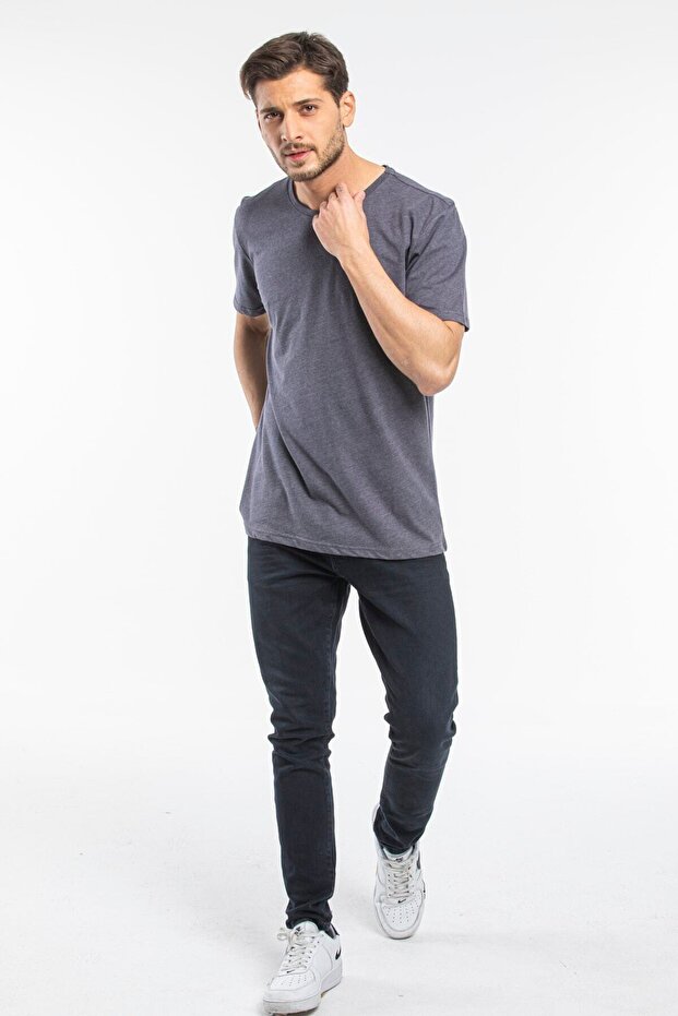 Men's Crew Neck Slim Fit Brooklyn Printed T-Shirt Spr 266