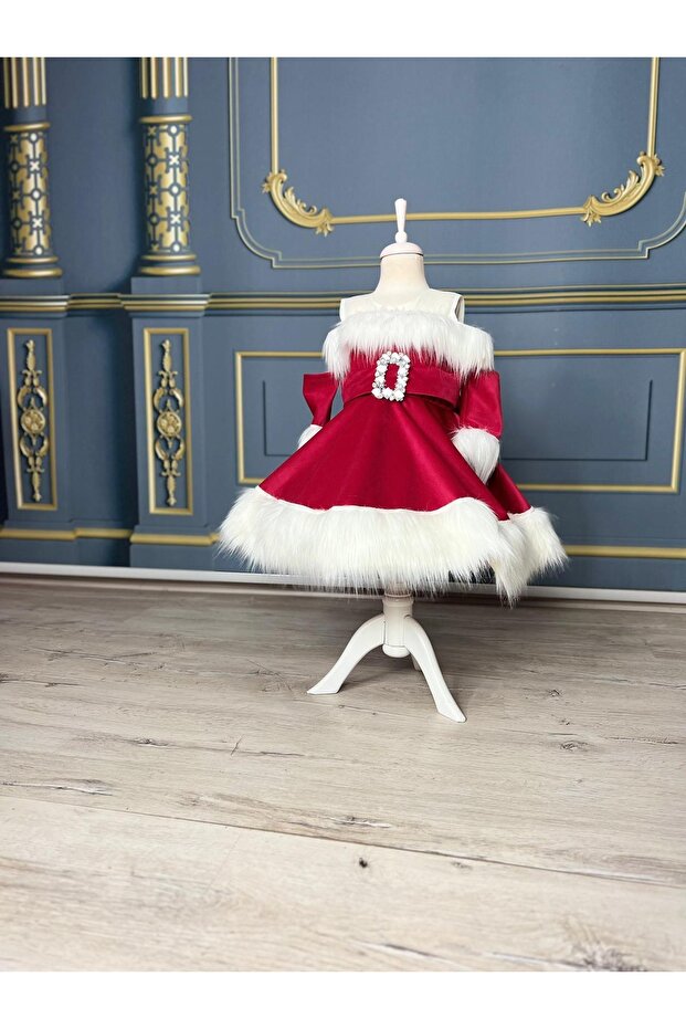 Girl's Red Christmas Dress