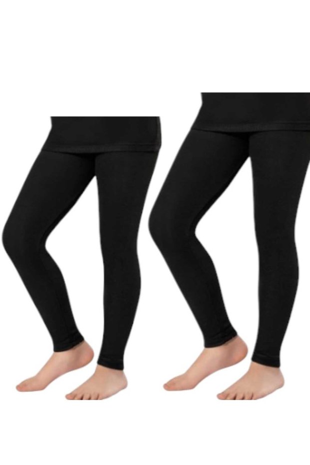 (2 Pieces) Boys-Girls Thermal Leggings Underwear