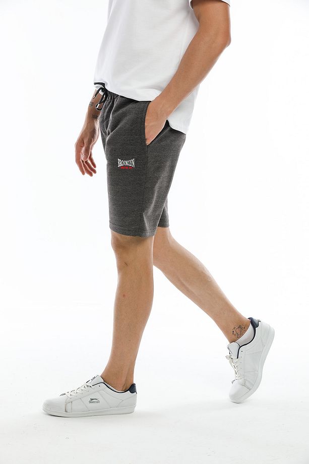 Süperlife Erkek Regular Fit Nakışlı Brooklyn Şort Spr21y57 - 5