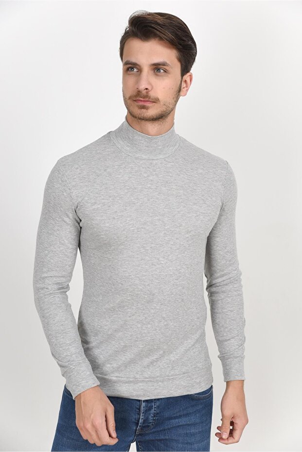 Men's Red Thickness Sweatshirt - Süperlife 2019 K20 Model