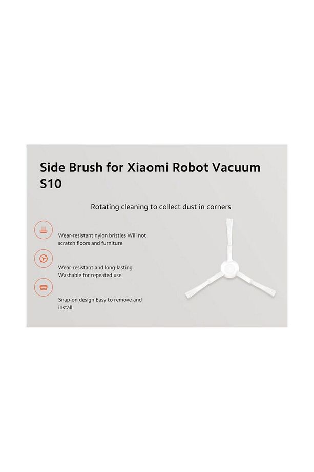 Robot Süpürge Yan Fırçası S10-E10 BHR6473GL - Beyaz - 2