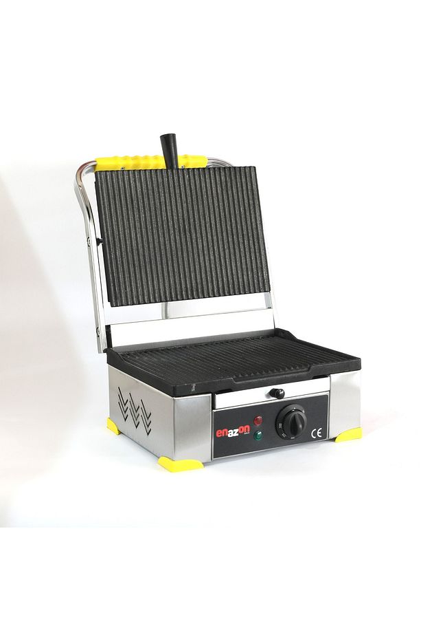 Ev Tipi 8 Dilim Elektrikli Saf Demir Döküm Tost Makinesi 30x23 - Inoks Sarı - 6