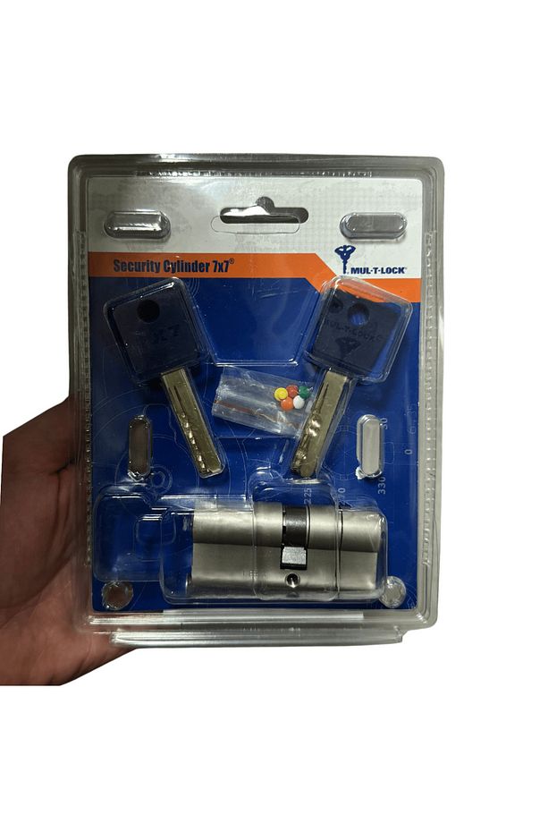 Multlock 7x7 Tuzaklı Barel 3 Anahtarlı Kapı Kilidi 51227202 - 3