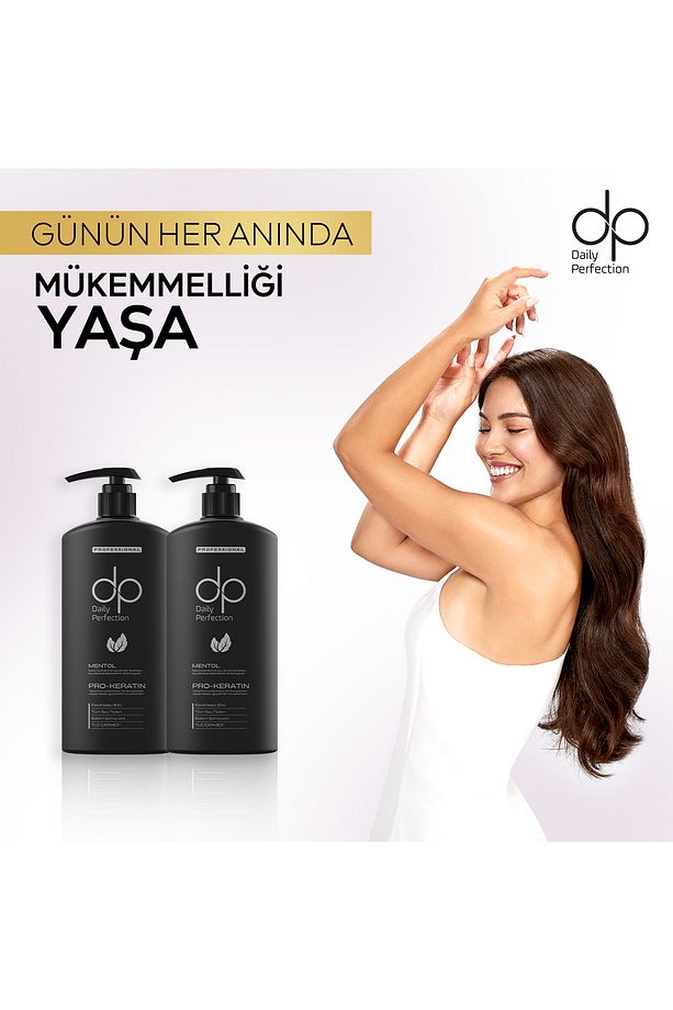 Daily Perfection Şampuan Mentol 800 ml X 2 Adet - 4