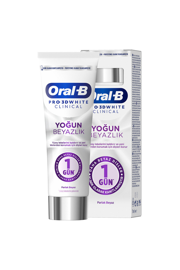 Pro 3D White Clinical Yoğun Beyazlık Parlak Beyaz Diş Macunu 75 ml - 2
