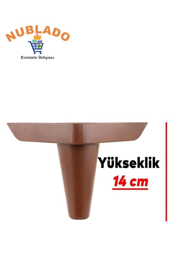 Lüks Mobilya Kanepe Koltuk Tv Ünitesi Baza Yükseltici Ayağı Ayakları 14 cm Ahşap Desenli Ayak. - 4