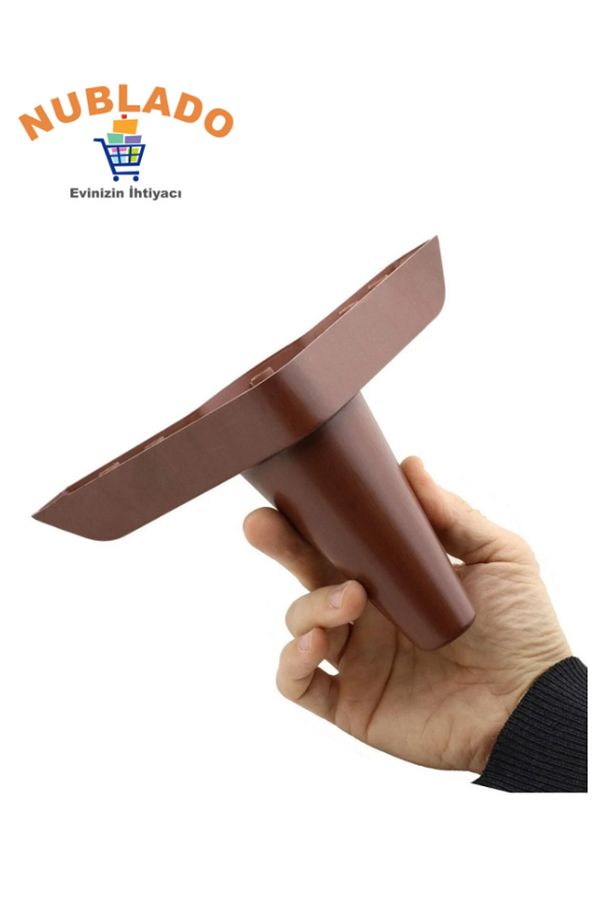Lüks Mobilya Kanepe Koltuk Tv Ünitesi Baza Yükseltici Ayağı Ayakları 14 cm Ahşap Desenli Ayak. - 6