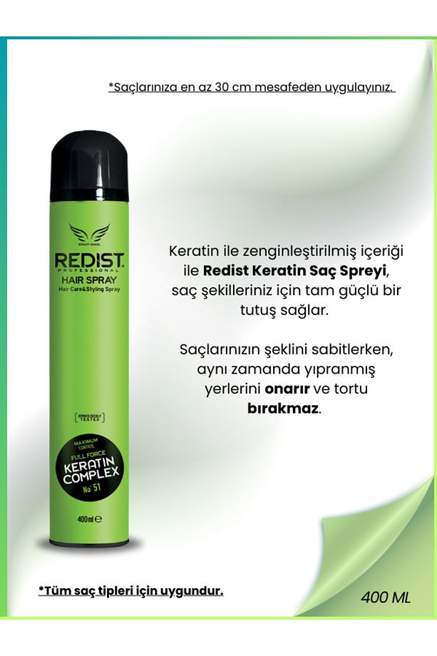 Sac Spreyi Keratin Ultra Güçlü – Canlı Ve Parlak Saçlar Için Uzun Süreli Tutucu – 400 ml - 5