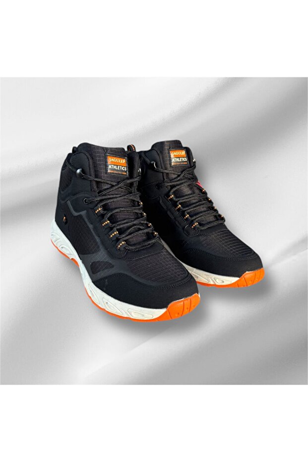 erkek siyah turuncu hafif taban paraşüt astar su geçirmez bot - 3