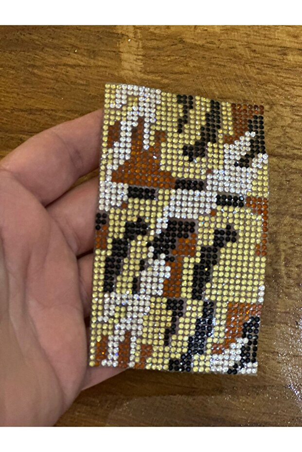 10X6 cm Iron-On Leopard Patterned Arma Sewing Accessory Brown