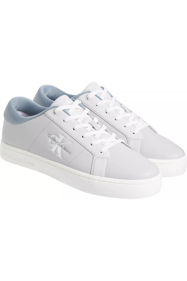 Erkek Marka Logolu Bağcıklı Kaydırmaz Tabanlı Günlük Gri Sneaker YM0YM00864-0IP - 2