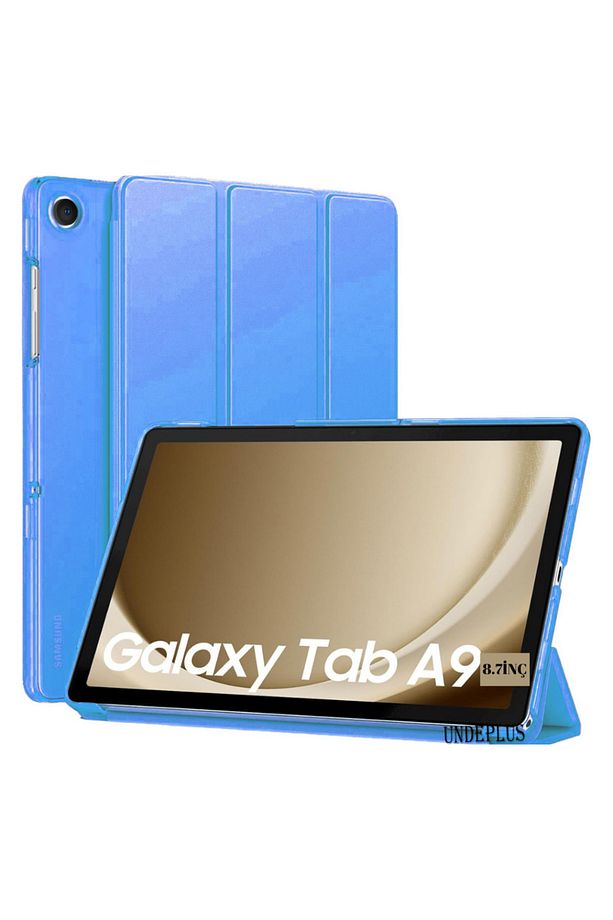 Galaxy Tab A9 8.7inç X110 X115 X117 Uyumlu Kılıf New Pu Deri Smart Standlı Case Uyku Modlu - 1