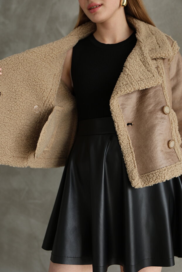 Four Button Biker Coat - 3