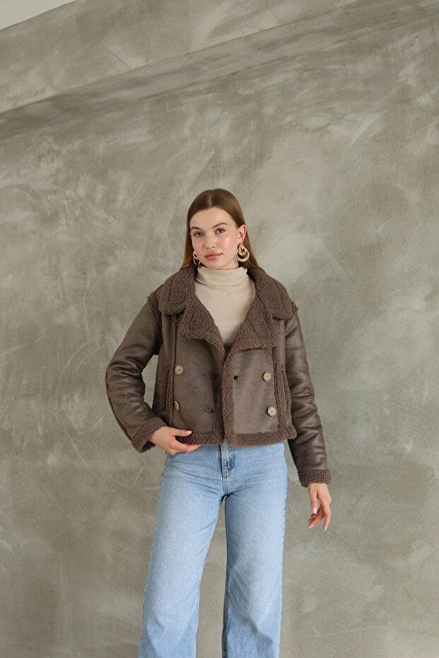 Four Button Biker Coat - 3