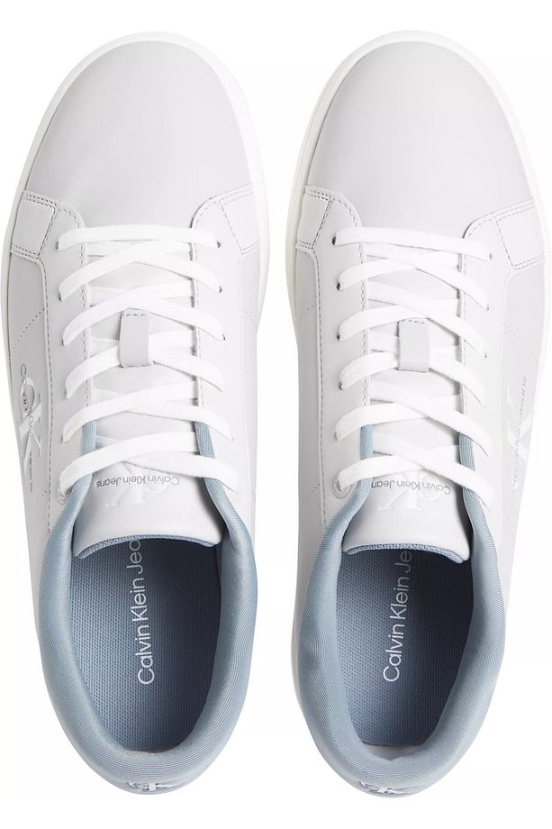 Erkek Marka Logolu Bağcıklı Kaydırmaz Tabanlı Günlük Gri Sneaker YM0YM00864-0IP - 3